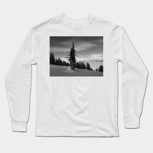 Winter on a Swiss mountain top Long Sleeve T-Shirt